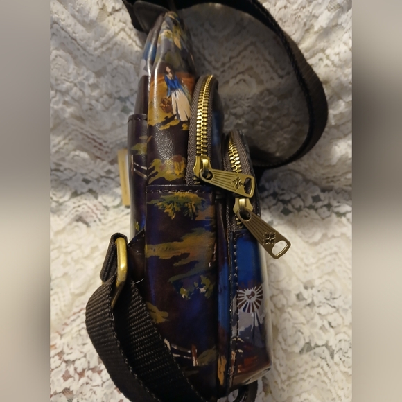 NWT Patricia Nash Louetta Montana Sky Crossbody Sling Bag With Dust Bag - Picture 4 of 13